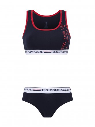 U.S.POLO ASSN. Dámský komplet 66255 modrý